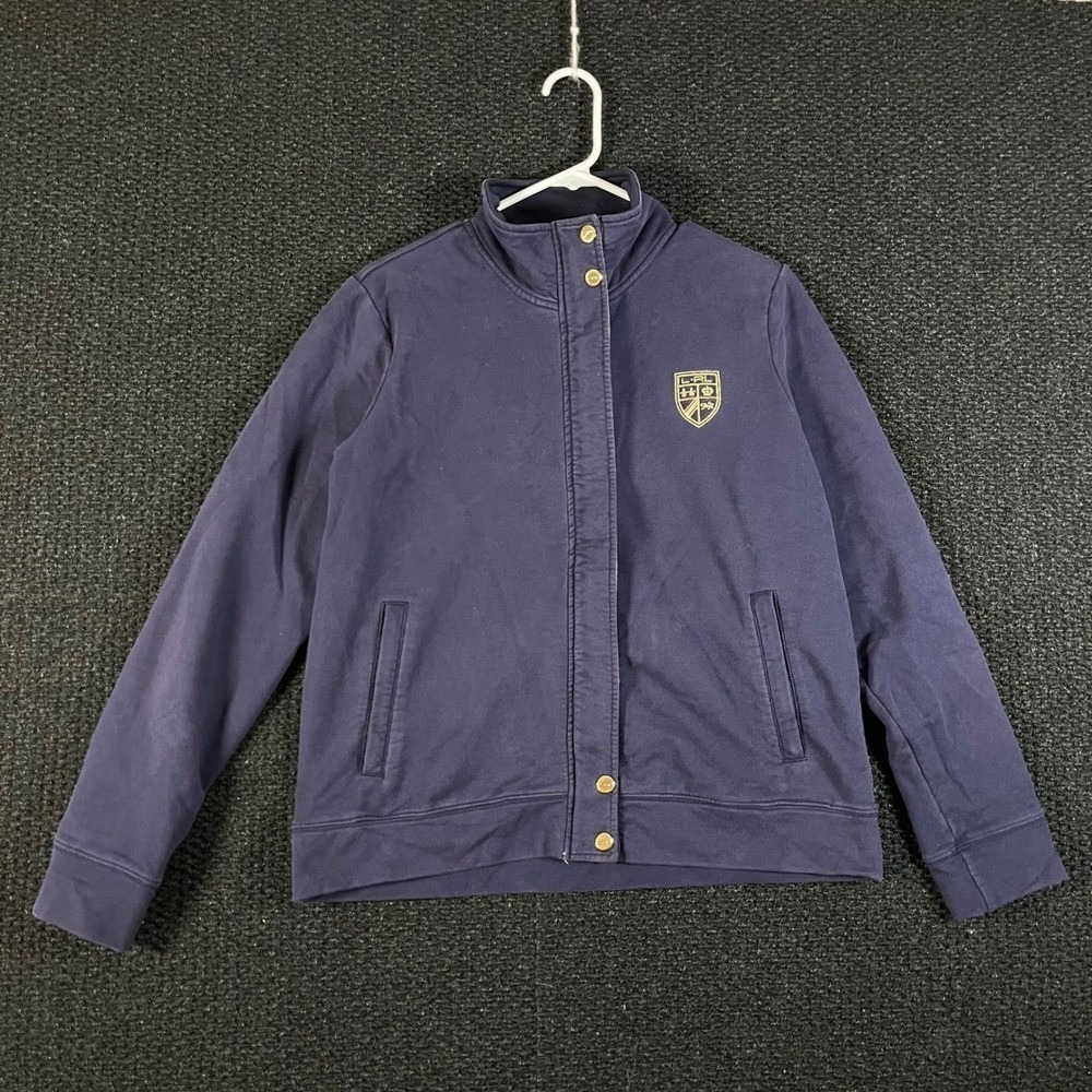 Lauren Active Ralph Lauren Vintage Blue Zip Up Logo Jacket Women's Size‎ Large